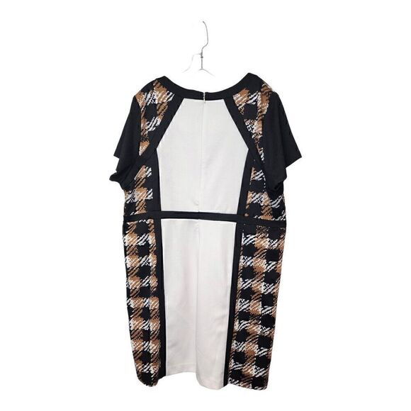 Shelby and Palmer Black Colorblock Sheath Dress Plus Size 20W - Picture 2 of 7